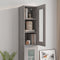 vidaXL - Wandkast - 34,5x34x90 - cm - grijs - sonoma - eikenkleurig