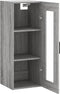 vidaXL - Wandkast - 34,5x34x90 - cm - grijs - sonoma - eikenkleurig