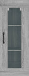 vidaXL - Wandkast - 34,5x34x90 - cm - grijs - sonoma - eikenkleurig