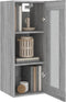 vidaXL - Wandkast - 34,5x34x90 - cm - grijs - sonoma - eikenkleurig
