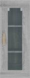 vidaXL - Wandkast - 34,5x34x90 - cm - grijs - sonoma - eikenkleurig