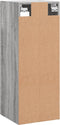 vidaXL - Wandkast - 34,5x34x90 - cm - grijs - sonoma - eikenkleurig