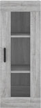 vidaXL - Wandkast - 34,5x34x90 - cm - grijs - sonoma - eikenkleurig
