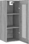 vidaXL - Wandkast - 34,5x34x90 - cm - grijs - sonoma - eikenkleurig