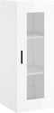 vidaXL - Wandkast - 34,5x34x90 - cm - hoogglans - wit