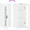 vidaXL - Wandkast - 34,5x34x90 - cm - hoogglans - wit