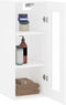 vidaXL - Wandkast - 34,5x34x90 - cm - wit