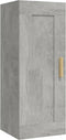 vidaXL - Wandkast - 35x34x90 - cm - bewerkt - hout - betongrijs