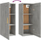 vidaXL - Wandkast - 35x34x90 - cm - bewerkt - hout - betongrijs