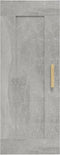 vidaXL - Wandkast - 35x34x90 - cm - bewerkt - hout - betongrijs