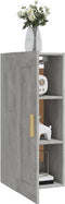 vidaXL - Wandkast - 35x34x90 - cm - bewerkt - hout - betongrijs
