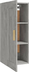 vidaXL - Wandkast - 35x34x90 - cm - bewerkt - hout - betongrijs
