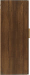 vidaXL - Wandkast - 35x34x90 - cm - bewerkt - hout - bruineikenkleurig