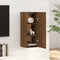 vidaXL - Wandkast - 35x34x90 - cm - bewerkt - hout - bruineikenkleurig