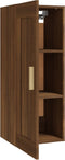 vidaXL - Wandkast - 35x34x90 - cm - bewerkt - hout - bruineikenkleurig