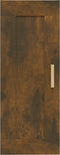 vidaXL - Wandkast - 35x34x90 - cm - bewerkt - hout - gerookt - eikenkleurig
