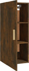 vidaXL - Wandkast - 35x34x90 - cm - bewerkt - hout - gerookt - eikenkleurig