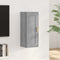 vidaXL - Wandkast - 35x34x90 - cm - bewerkt - hout - grijs - sonoma - eikenkleurig