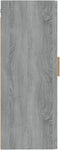 vidaXL - Wandkast - 35x34x90 - cm - bewerkt - hout - grijs - sonoma - eikenkleurig