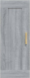 vidaXL - Wandkast - 35x34x90 - cm - bewerkt - hout - grijs - sonoma - eikenkleurig