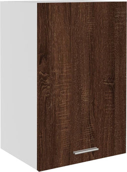 vidaXL - Wandkast - 39,5x31x60 - cm - bewerkt - hout - bruin - eikenkleur