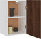 vidaXL - Wandkast - 39,5x31x60 - cm - bewerkt - hout - bruin - eikenkleur