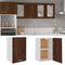 vidaXL - Wandkast - 39,5x31x60 - cm - bewerkt - hout - bruin - eikenkleur