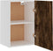 vidaXL - Wandkast - 39,5x31x60 - cm - bewerkt - hout - gerookt - eikenkleurig