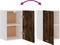 vidaXL - Wandkast - 39,5x31x60 - cm - bewerkt - hout - gerookt - eikenkleurig
