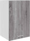 vidaXL - Wandkast - 39,5x31x60 - cm - bewerkt - hout - grijs - sonoma - eikenkleurig