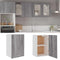 vidaXL - Wandkast - 39,5x31x60 - cm - bewerkt - hout - grijs - sonoma - eikenkleurig