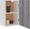 vidaXL - Wandkast - 39,5x31x60 - cm - bewerkt - hout - grijs - sonoma - eikenkleurig