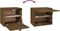 vidaXL - Wandkast - 40x30x35 - cm - massief - grenenhout - honingbruin