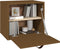 vidaXL - Wandkast - 40x30x35 - cm - massief - grenenhout - honingbruin