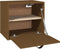 vidaXL - Wandkast - 40x30x35 - cm - massief - grenenhout - honingbruin