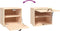 vidaXL - Wandkast - 40x30x35 - cm - massief - grenenhout