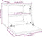 vidaXL - Wandkast - 40x30x35 - cm - massief - grenenhout - zwart