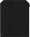 vidaXL - Wandkast - 40x30x35 - cm - massief - grenenhout - zwart