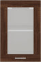 vidaXL - Wandkast - 40x31x60 - cm - glas - en - bewerkt - hout - bruin - eikenkleur