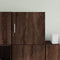 vidaXL - Wandkast - 40x42,5x40 - cm - bewerkt - hout - bruin - eikenkleurig
