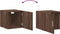 vidaXL - Wandkast - 40x42,5x40 - cm - bewerkt - hout - bruin - eikenkleurig