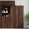 vidaXL - Wandkast - 40x42,5x40 - cm - bewerkt - hout - bruin - eikenkleurig
