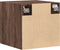 vidaXL - Wandkast - 40x42,5x40 - cm - bewerkt - hout - bruin - eikenkleurig