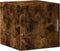 vidaXL - Wandkast - 40x42,5x40 - cm - bewerkt - hout - gerookt - eikenkleurig