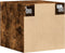 vidaXL - Wandkast - 40x42,5x40 - cm - bewerkt - hout - gerookt - eikenkleurig