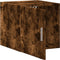 vidaXL - Wandkast - 40x42,5x40 - cm - bewerkt - hout - gerookt - eikenkleurig