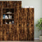 vidaXL - Wandkast - 40x42,5x40 - cm - bewerkt - hout - gerookt - eikenkleurig