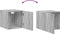 vidaXL - Wandkast - 40x42,5x40 - cm - bewerkt - hout - grijs - sonoma