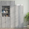 vidaXL - Wandkast - 40x42,5x40 - cm - bewerkt - hout - grijs - sonoma