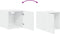 vidaXL - Wandkast - 40x42,5x40 - cm - bewerkt - hout - wit